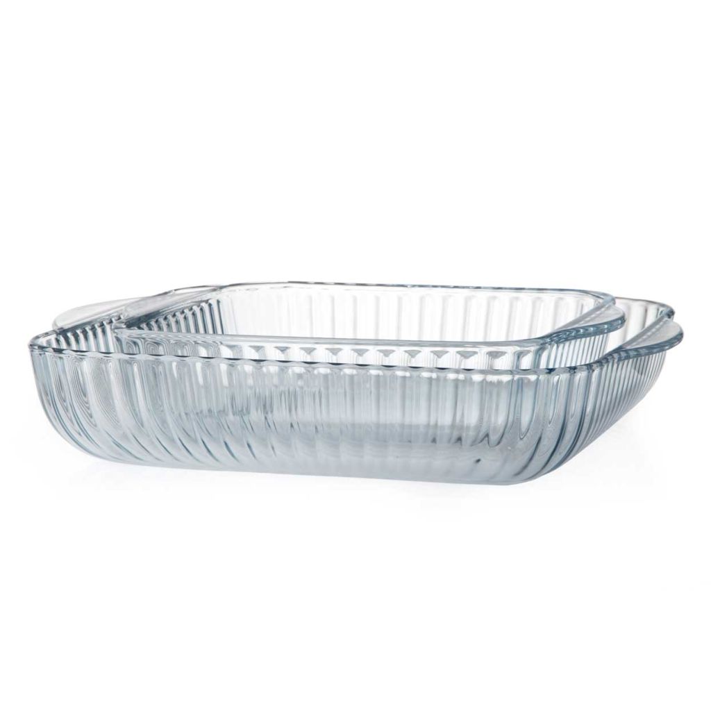 Set of 2 Glass Pyrex