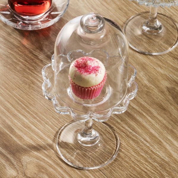 פעמון זכוכית על רגל לקינוח אישי - MINI PATISSERIE thumbnail