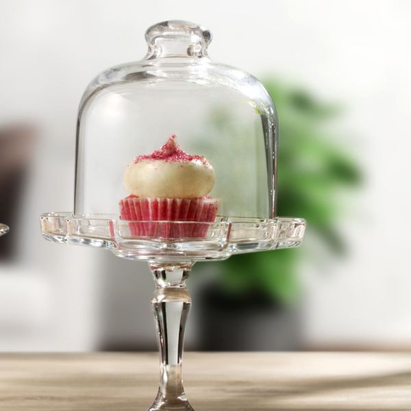 פעמון זכוכית על רגל לקינוח אישי - MINI PATISSERIE thumbnail