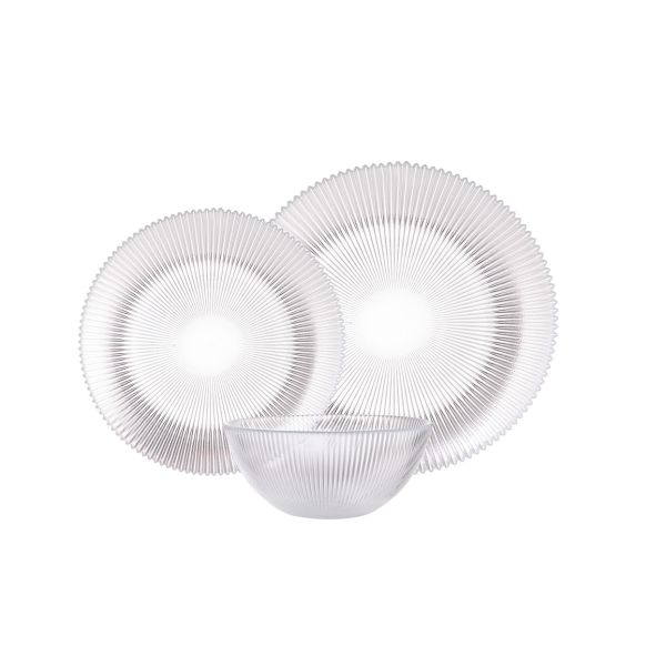 סט אוכל זכוכית Paris