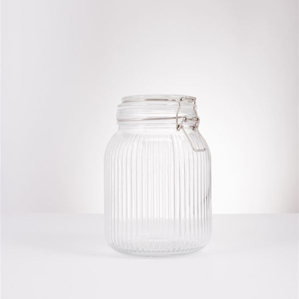 צנצנת זכוכית עם מכסה פטנט 450 מ”ל