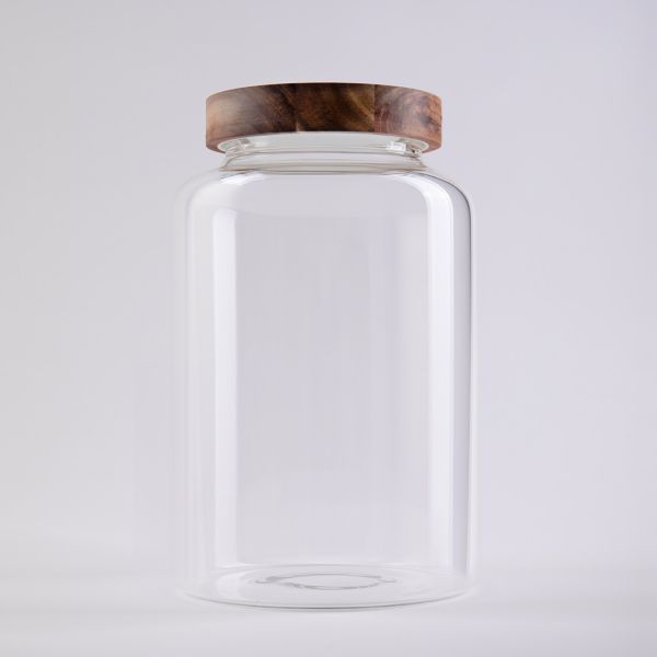 צנצנת זכוכית מכסה במבוק - Shelley thumbnail