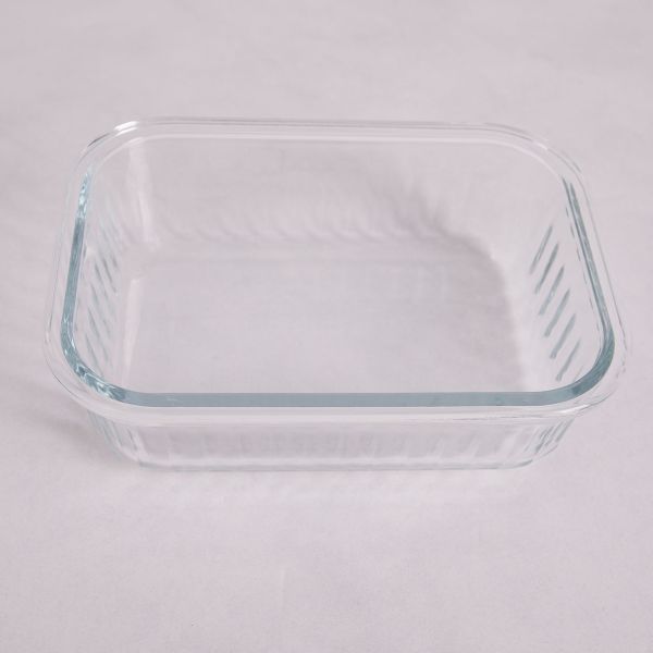 מארז 3 מיכלי אחסון זכוכית עם מכסה פלסטיק thumbnail