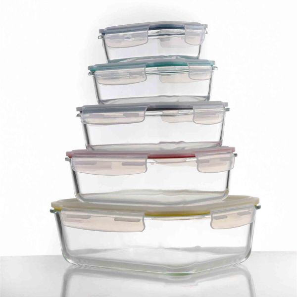 סט קופסאות אחסון זכוכית 5 יח’ thumbnail