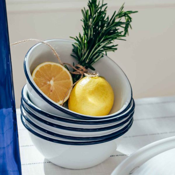 סדרת כלי אוכל אמייל White Fusion thumbnail