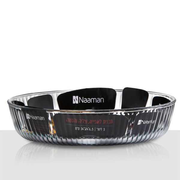 תבנית אובלית זכוכית