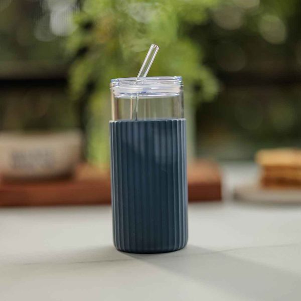 כוס TO GO זכוכית 500 מ”ל