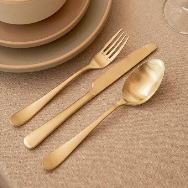 סט סכו”ם זהב נירוסטה 18/0 - Camden thumbnail