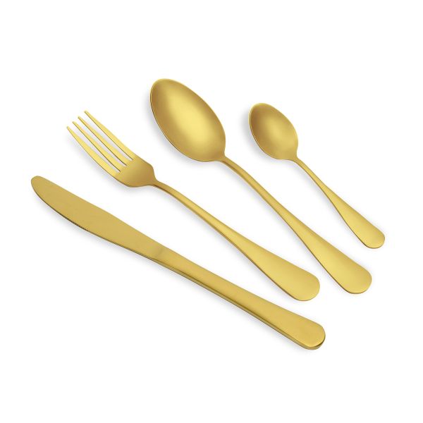 סט סכו”ם זהב נירוסטה 18/0 - Camden thumbnail