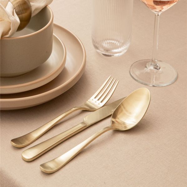 סט סכו”ם זהב נירוסטה 18/0 - Camden thumbnail