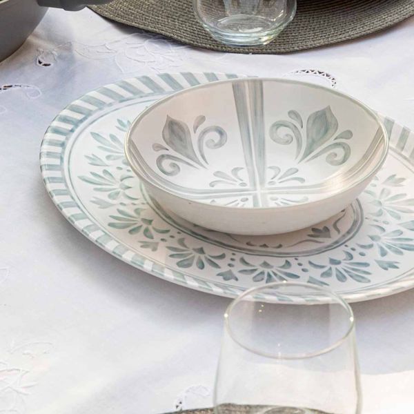 פלטת הגשה אובלית מלמין סדרת Mykonos thumbnail