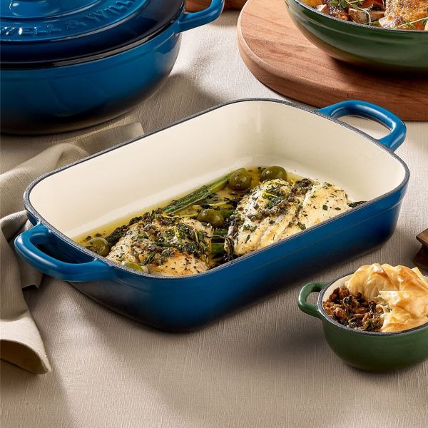 תבנית יציקת ברזל 3 ליטר Cast Iron – כחול