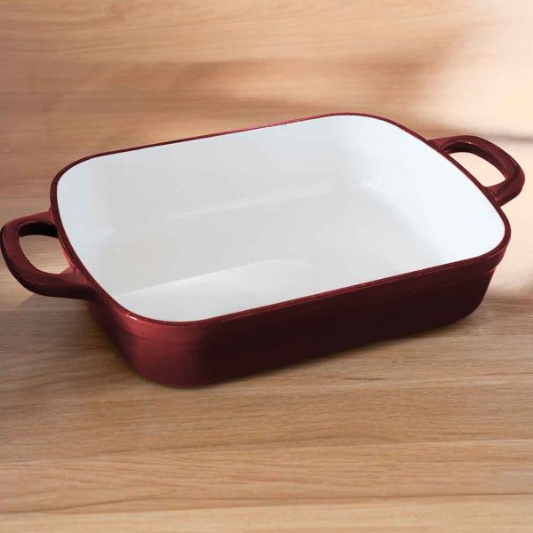 תבנית יציקת ברזל 3 ליטר Cast Iron – בורדו