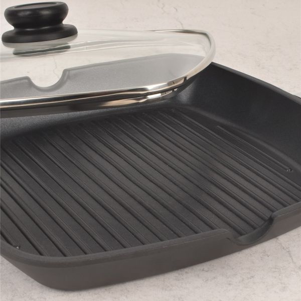 מחבת סטייק עם מכסה