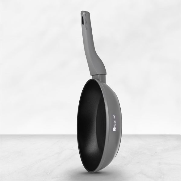 מחבת אלומיניום 22 ס”מ אפורה סדרת Americano thumbnail