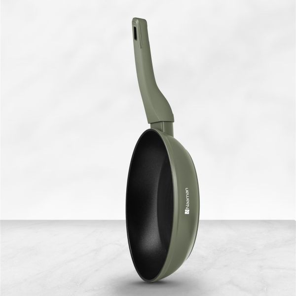 מחבת אלומיניום 24 ס”מ ירוק זית סדרת Americano thumbnail