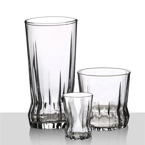 מארז כוסות זכוכית 18 יחידות