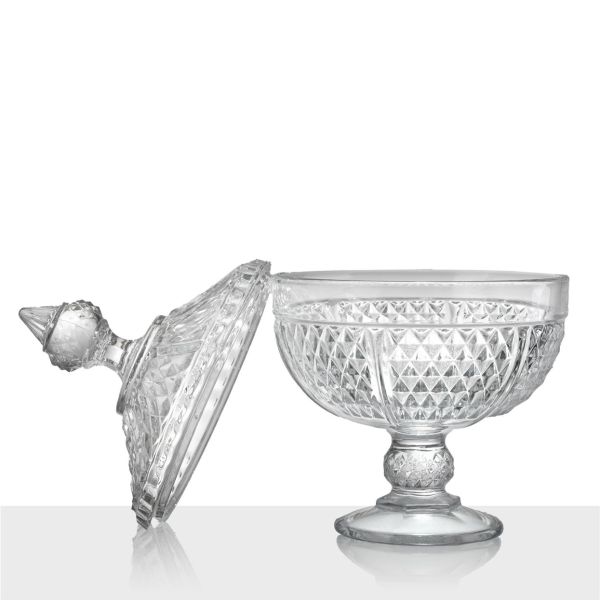 קופסת זכוכית דקורטיבית / בונבוניירה סדרת DIAMOND thumbnail