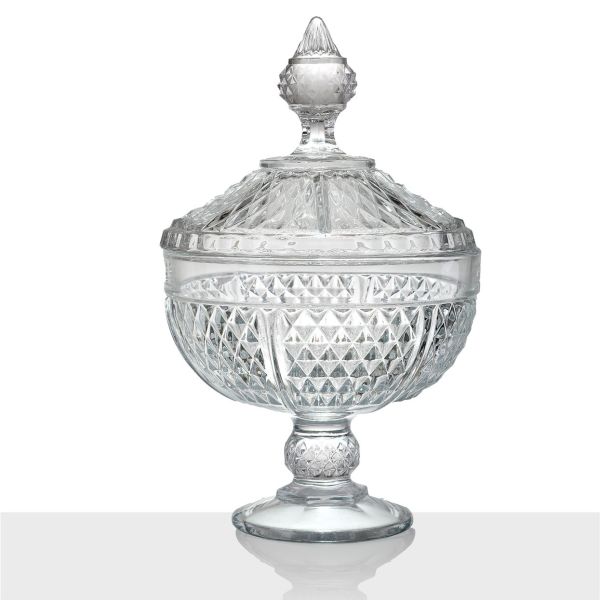 קופסת זכוכית דקורטיבית / בונבוניירה סדרת DIAMOND thumbnail