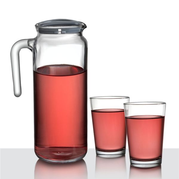 מארז קנקן ו 6 כוסות זכוכית SAHRA