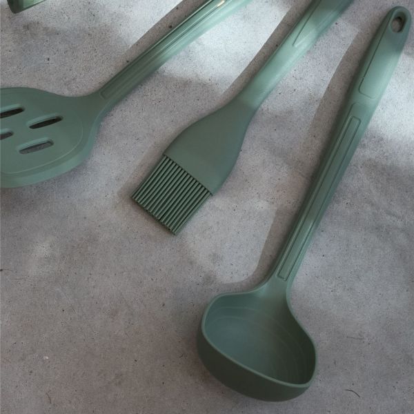 מצקת סיליקון 30 ס”מ ירוק KITCHEN TWIST
