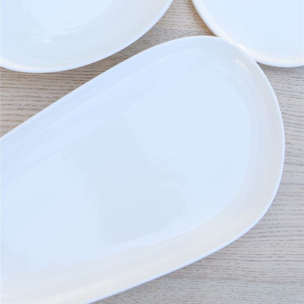פלטת הגשה פורצלן - OPALITE שמנת