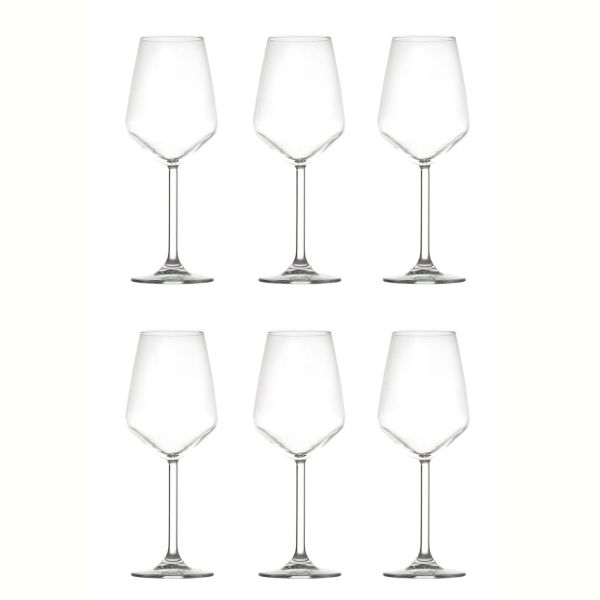 סט 6 כוסות יין זכוכית ALLEGRA