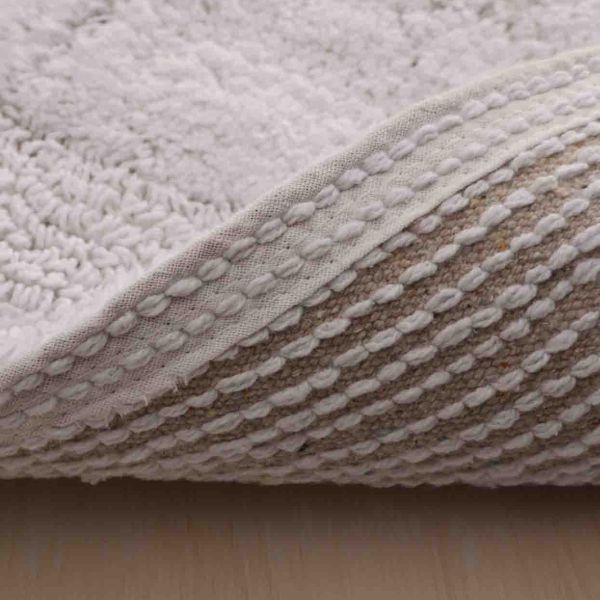 שטיח אמבטיה לבן 50/80 ס”מ כותנה - Soho