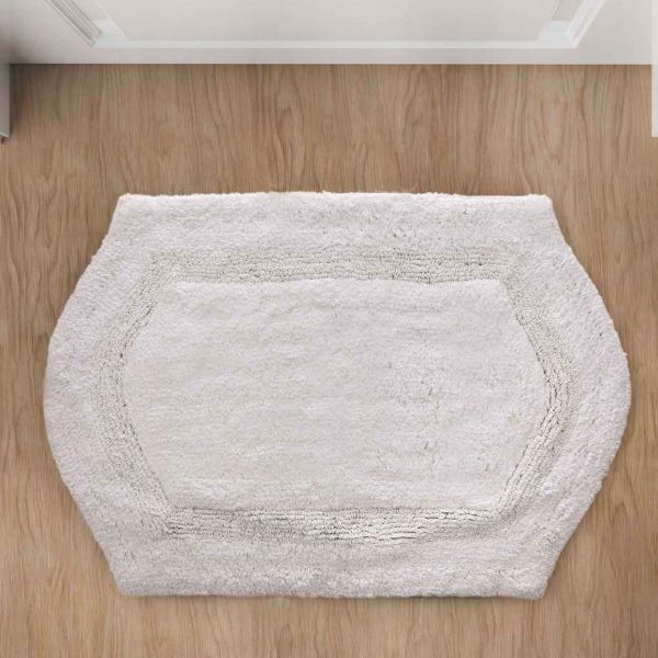 שטיח אמבטיה לבן 50/80 ס”מ כותנה - Soho