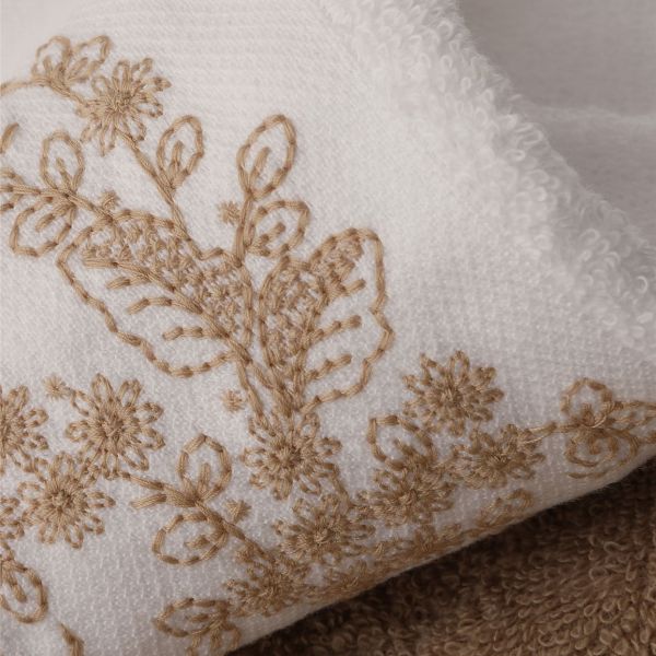 זוג מגבות אורחים כותנה - Abigail