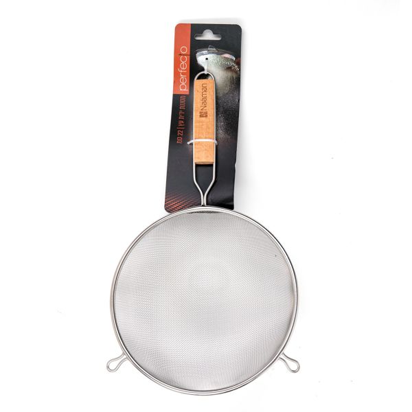 מסננת ידית עץ