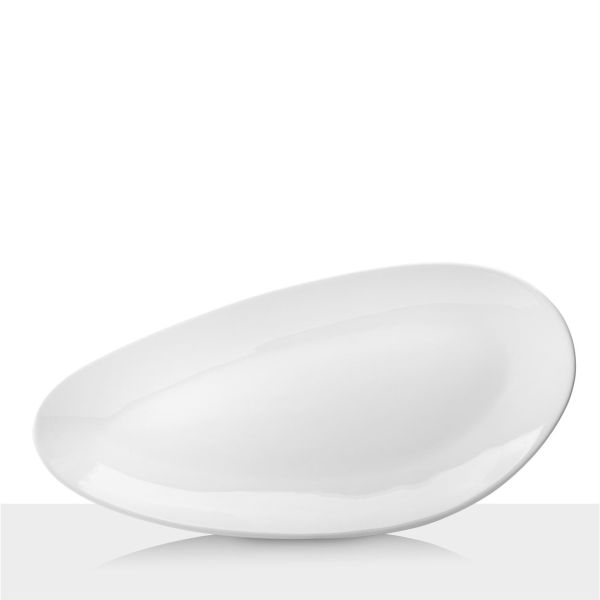 פלטת הגשה אובלית פורצלן - Simply White