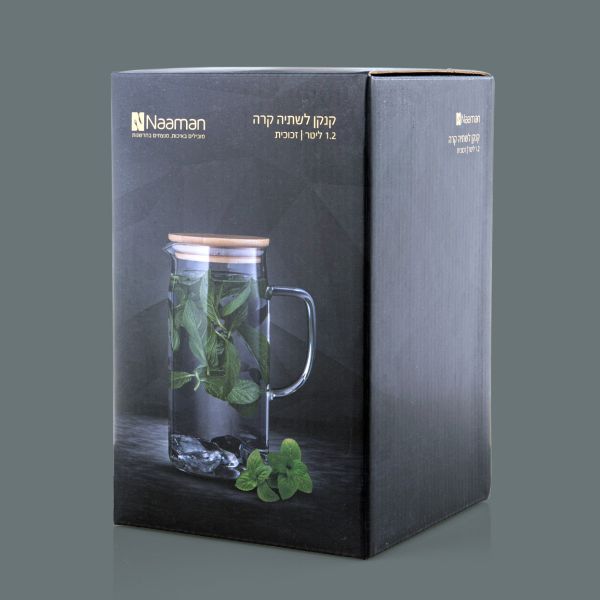 קנקן מים זכוכית - דגם PURE