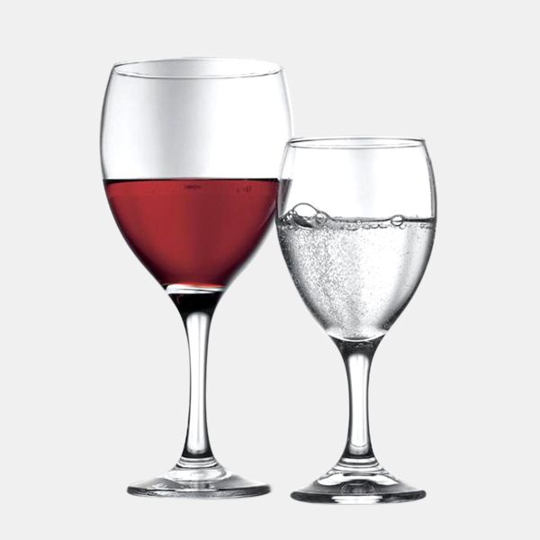 סט 6 גביעי יין זכוכית AMBER