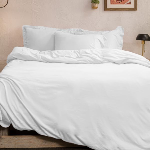 סדרת מצעי מיקס ג’רסי - לבן