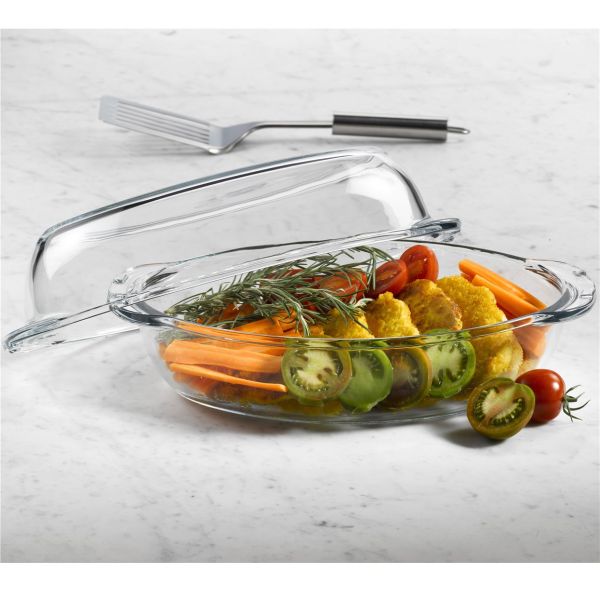 סיר זכוכית אובלי - BORCAM