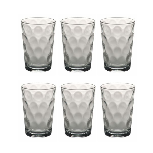 סט 6 כוסות מים עם שקעים - SPACE