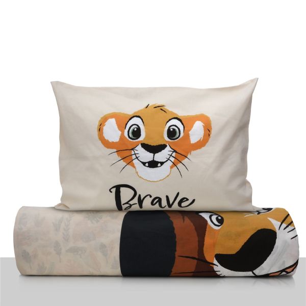 מצעי ילדים כותנה מלך האריות - דגם Kingdom