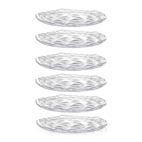 סט 6 צלחות זכוכית למנה עיקרית - ESTRELLA