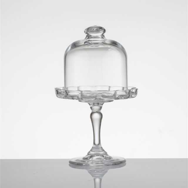 פעמון זכוכית על רגל לקינוח אישי - MINI PATISSERIE