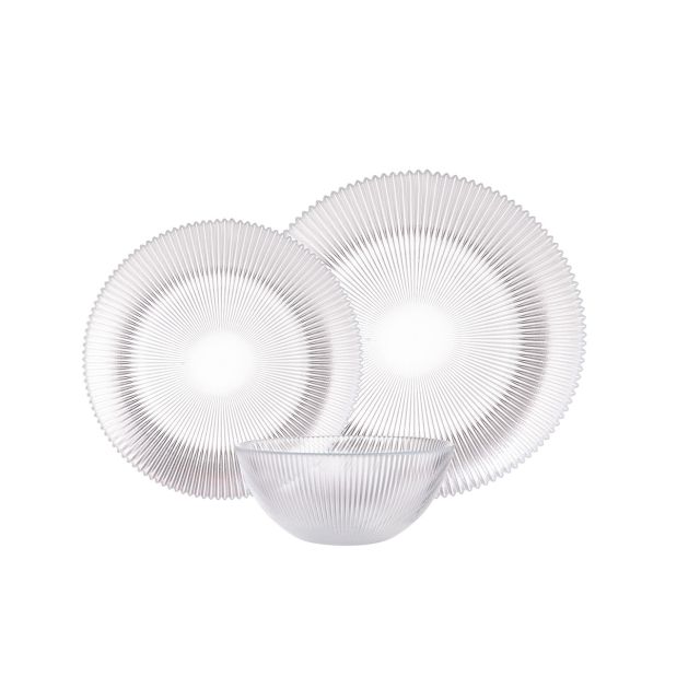 סט אוכל זכוכית Paris