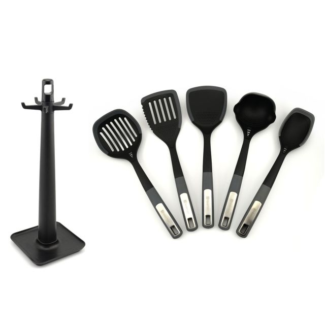 מארז 5 כלי ששת סיליקון ומעמד