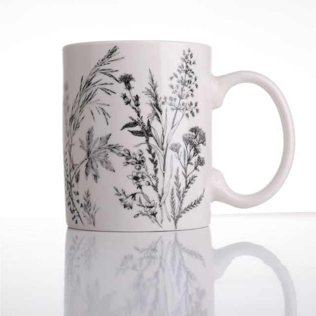 מאג 380 מ”ל – דגם פרחים פורצלן סדרת Casual