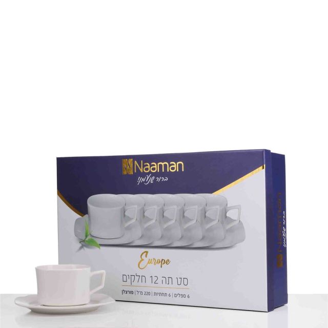 סט כוסות תה פורצלן מעוצב Europe