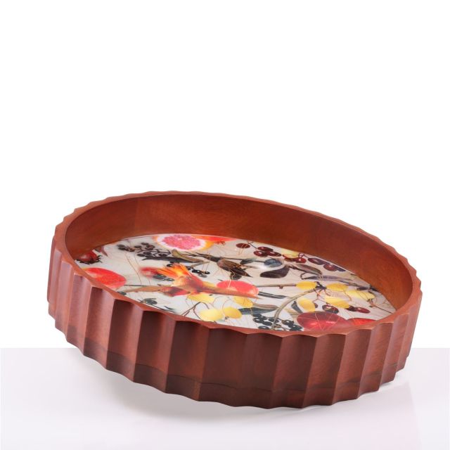 קערת הגשה סדרת Flower Wood