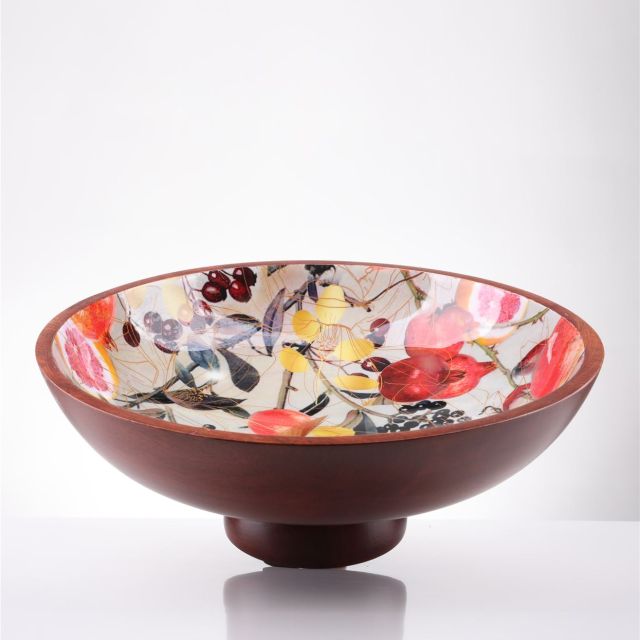 קערת הגשה סדרת Flower Wood