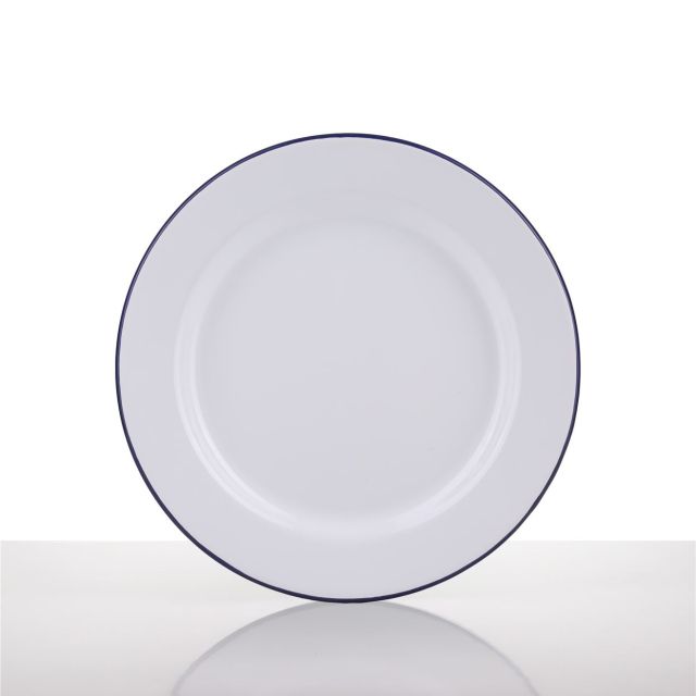 צלחת מנה עיקרית אמייל סדרת White Fusion