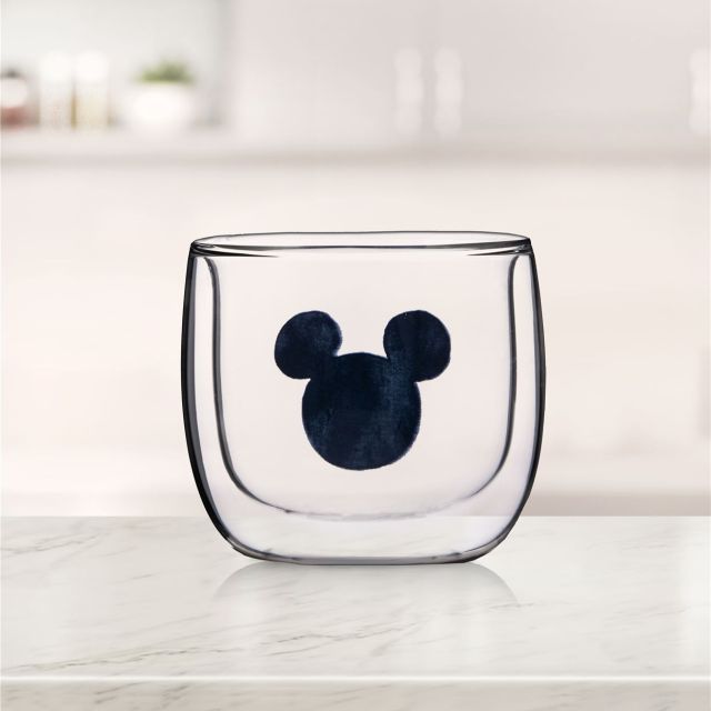 כוס שתיה מיקי מאוס זכוכית דאבל וואל - Mickey & Minnie