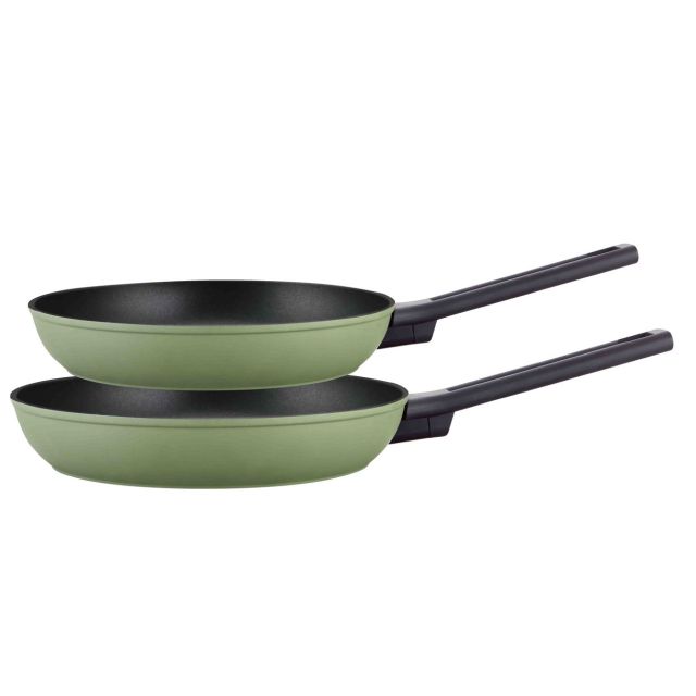 סט מחבתות אלומיניום 24 ס”מ + 28 ס”מ סדרת Leaf