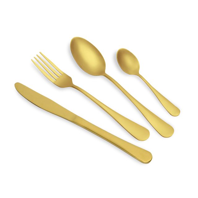 סט סכו”ם זהב נירוסטה 18/0 - Camden